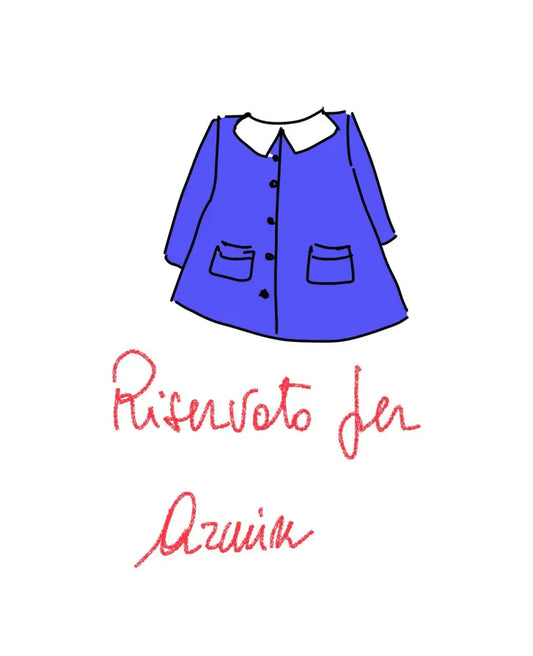 Riservato per Armin Il grembiulino azzurro della giungla per bimbo grembiule asilo bimbo