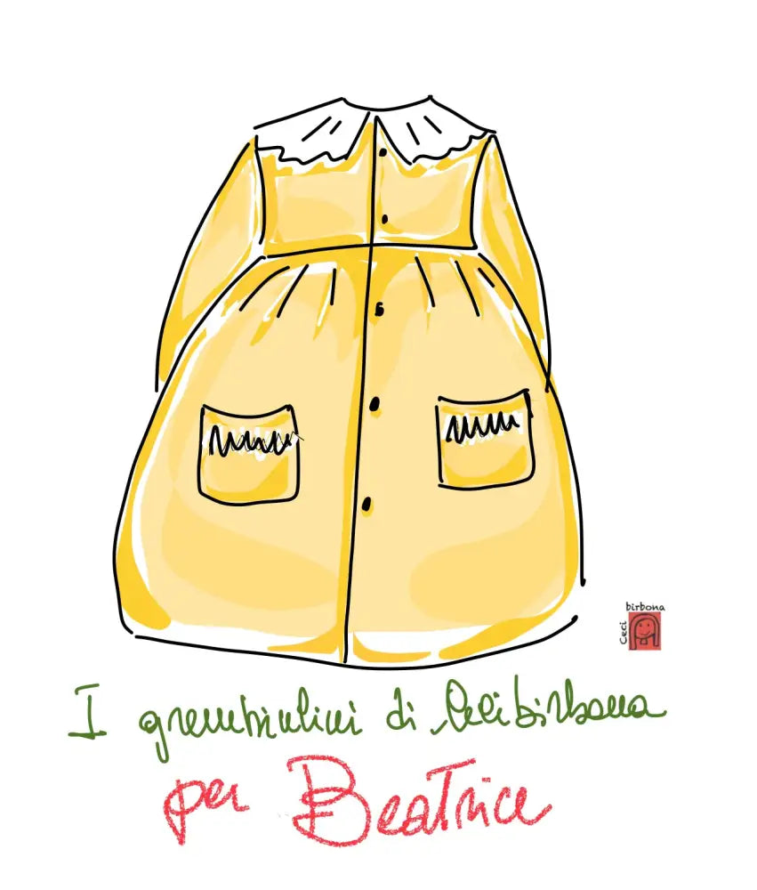 Riservato per Beatrice Il grembiulino blu con colletto pierrot per scuola primaria grembiule scuola bimba