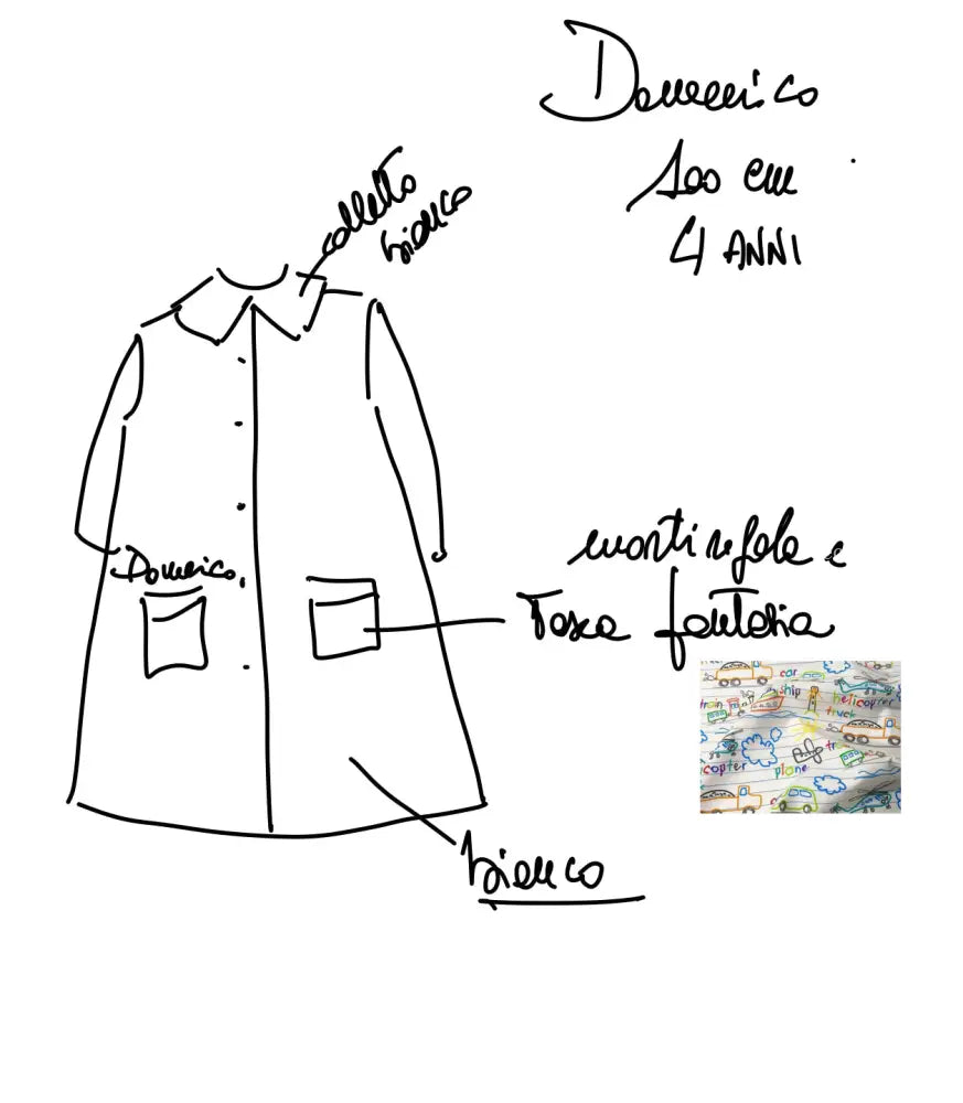 Riservato per Carlo grembiulino asilo grembiule asilo bimbo