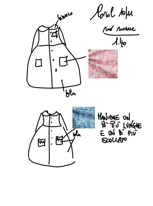 Riservato per Carol Grembiule bimba