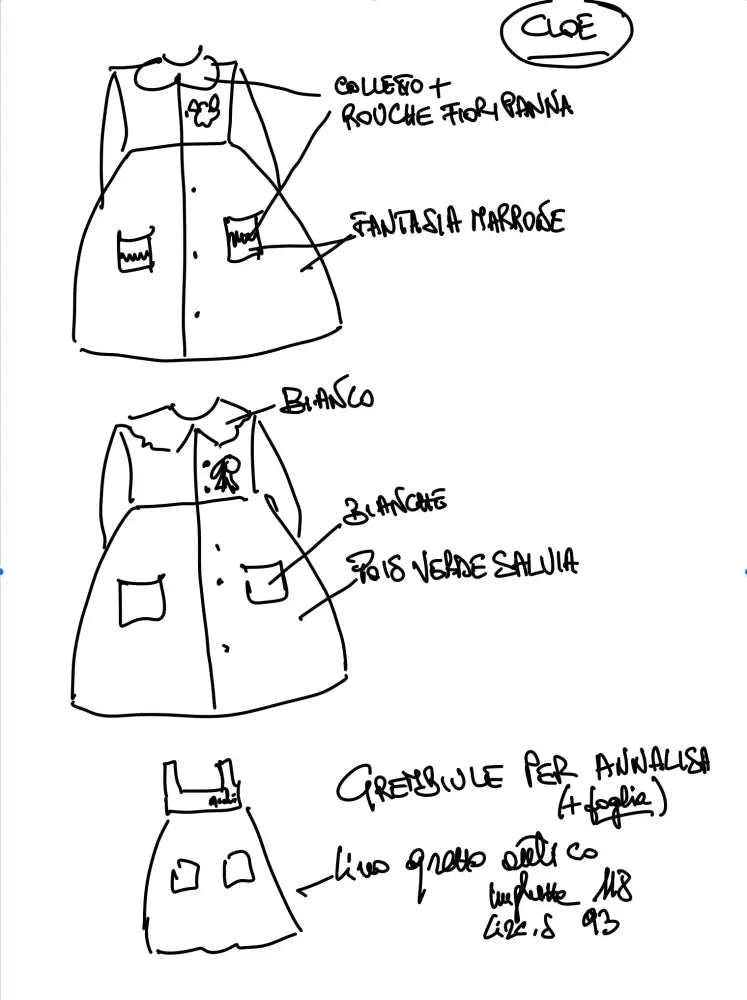 RISERVATO PER CLOE grembiule asilo bimba