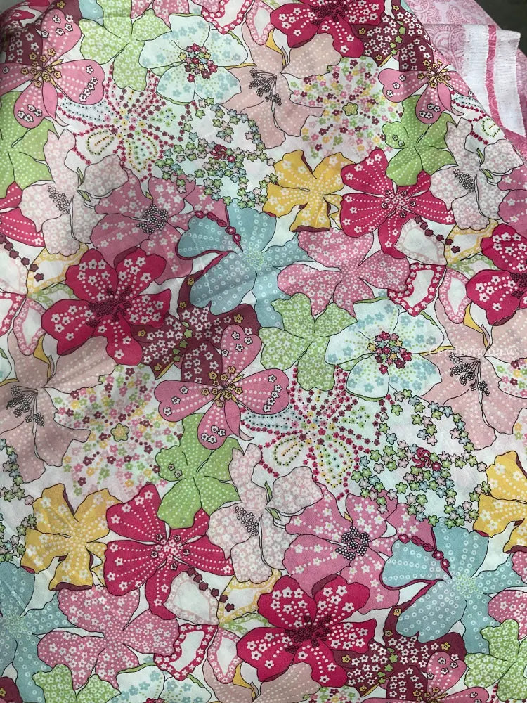 Riservato per Daniela Abito incrociato a fiori con maniche abito donna