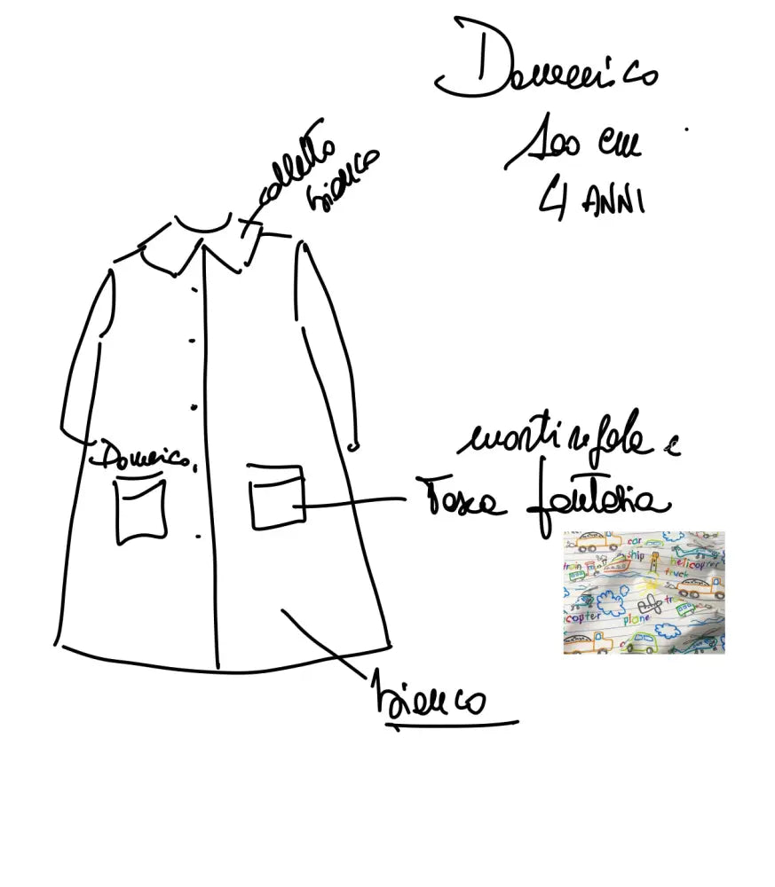 Riservato per Domenico grembiulino asilo grembiule asilo bimbo