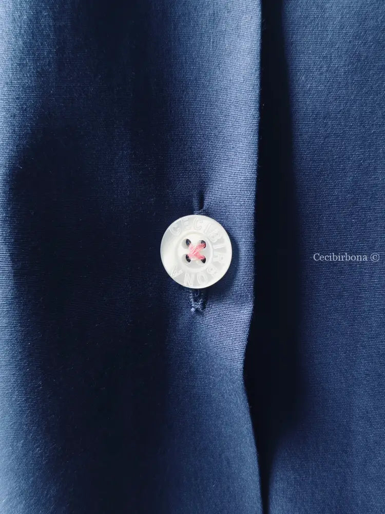 Riservato per Giada Grembiule con i tulipani azzurri grembiule scuola bimba