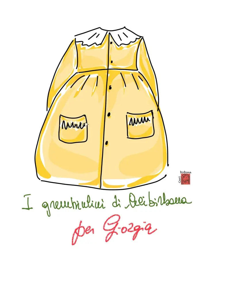 Riservato per Giorgia- Grembiule blu per bimba per scuola elementare grembiule scuola bimba