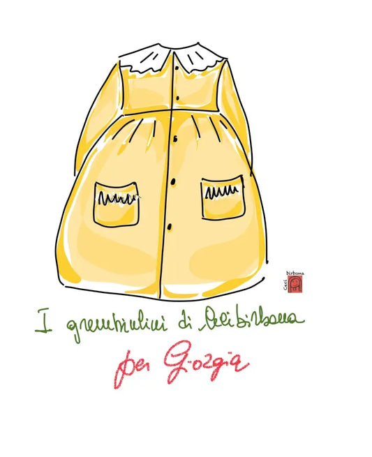 Riservato per Giorgia- Grembiule blu per bimba per scuola elementare grembiule scuola bimba