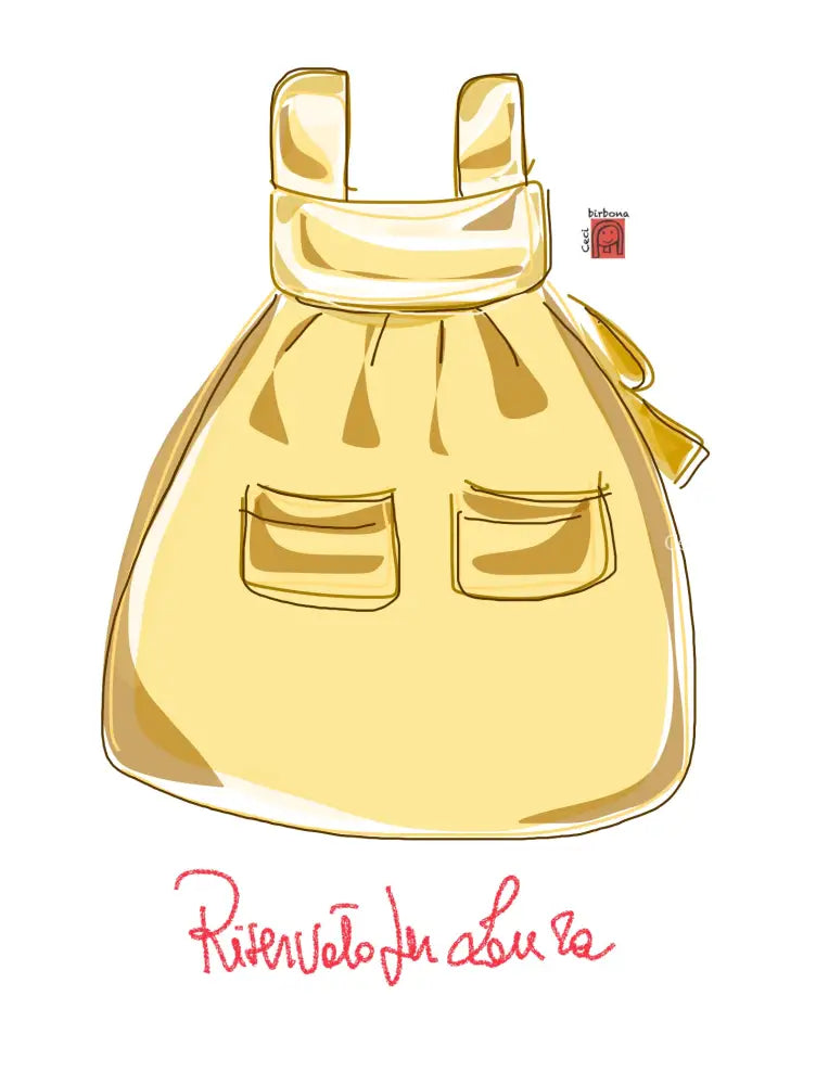 Riservato per Laura abito estivo con maniche in chambray di cotone e grembiule antico abito donna