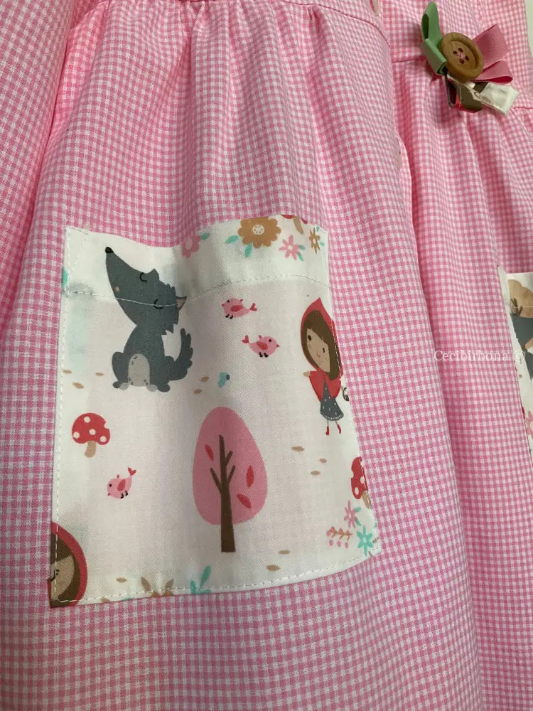 Riservato per Ludovica due grembiulini rossi grembiule asilo bimba