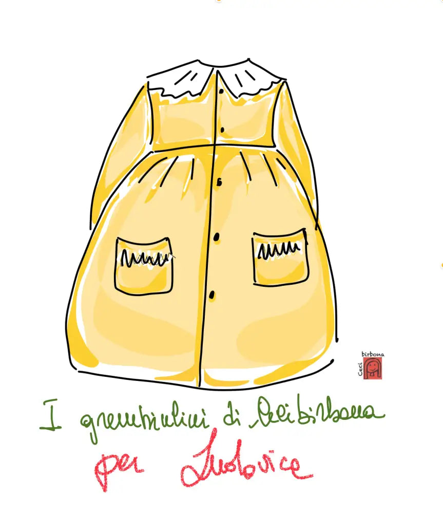 Riservato per Ludovica Grembiulini blu grembiule scuola bimba