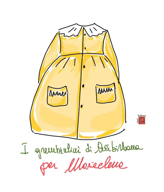 Riservato per Mariaelena grembiule elementari per bimba grembiule scuola bimba