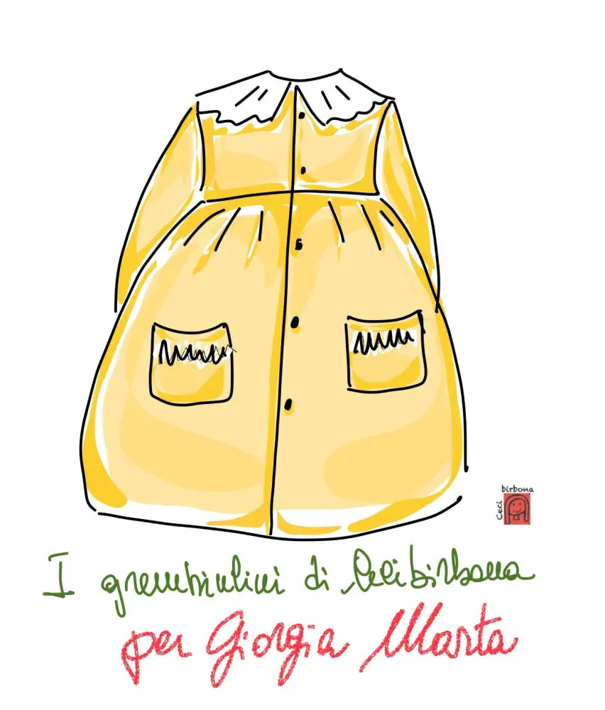 Riservato per Marta Grembiule a quadrettini rosa per asilo grembiule asilo bimba