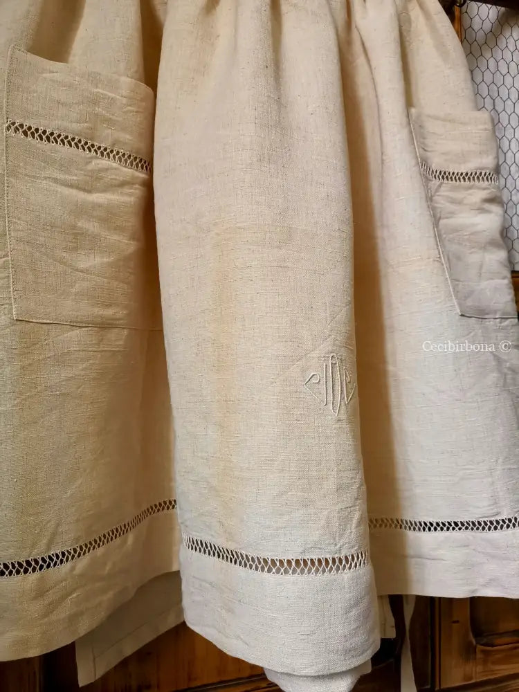 Riservato per Pattychef i grembiuli in canapa e tessuto da materasso grembiule donna tessuti antichi