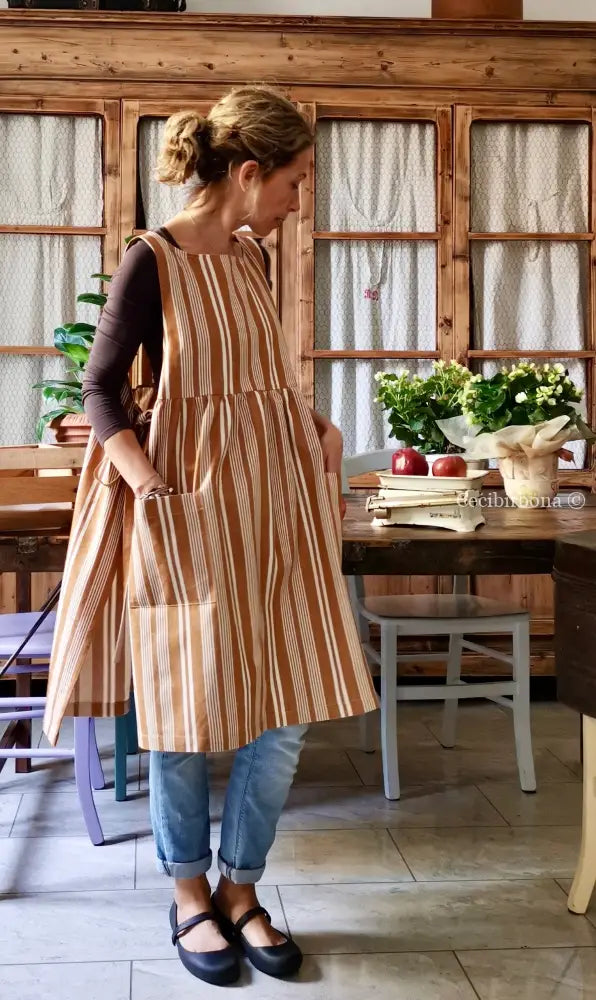 Riservato per Pattychef i grembiuli in canapa e tessuto da materasso grembiule donna tessuti antichi