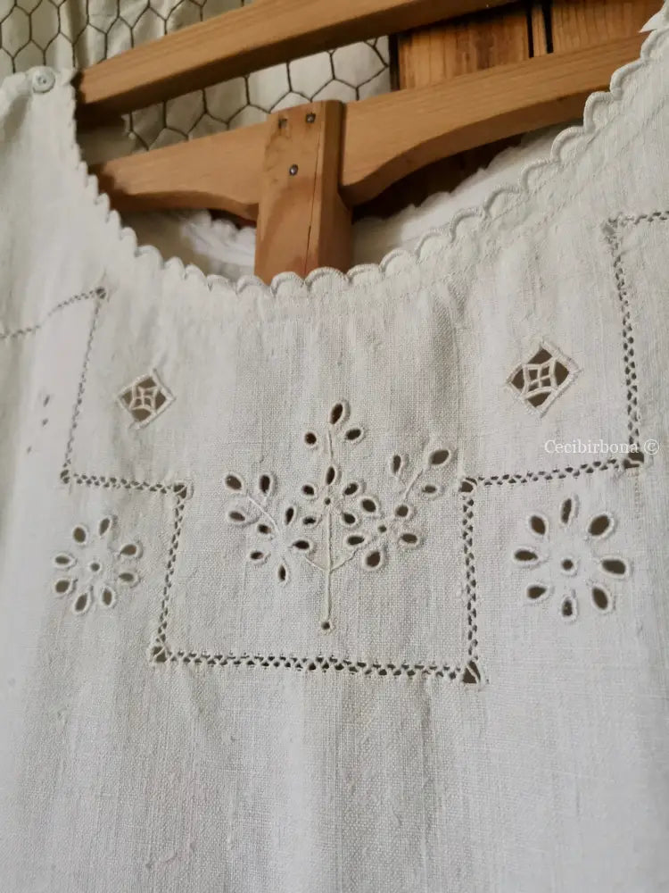 RISERVATO PER PHOEBE Grembiule antico con cintura rosa grembiule donna in tessuto antico