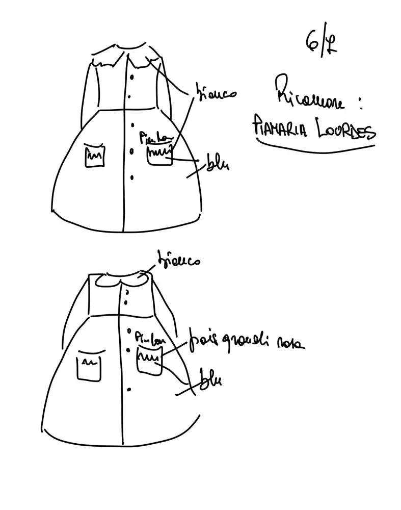 Riservato per Piamaria Lourdes Il grembiulino blu per scuola primaria grembiule scuola bimba
