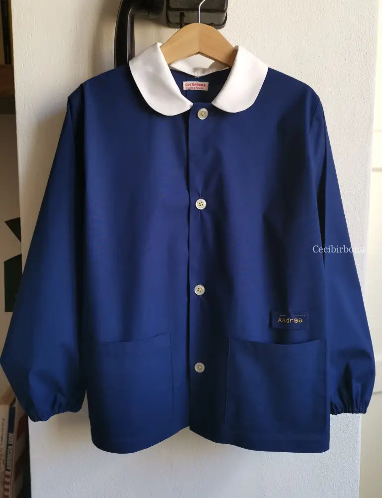 Riservato per Sara grembiulino a casacchina nero grembiule scuola bimbo