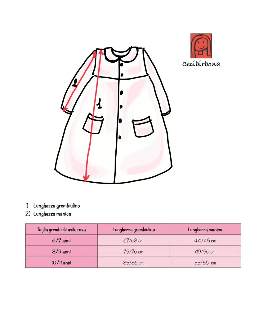 Riservato per Sophie - Il grembiulino bianco con le rouche grembiule scuola bimba