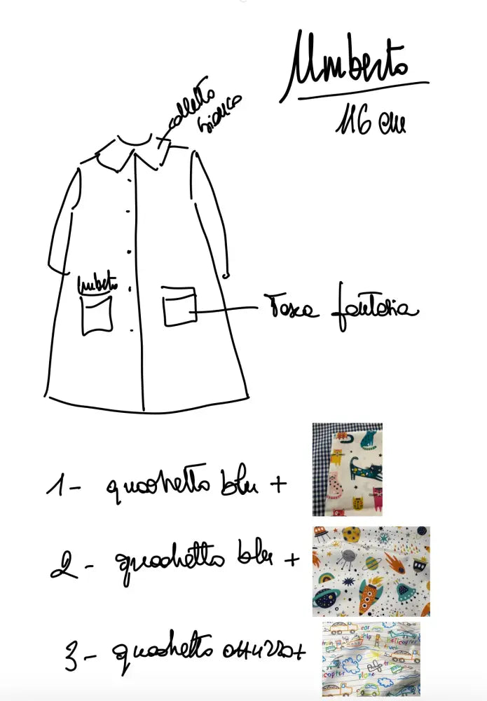 Riservato per Umberto grembiulini asilo grembiule asilo bimbo