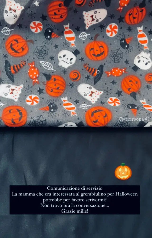Riservato per Violante - Il grembiulino nero per Halloween 5 grembiule scuola bimba