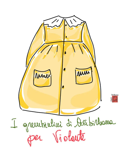 Riservato per Violante - Il grembiulino nero per Halloween 5 grembiule scuola bimba