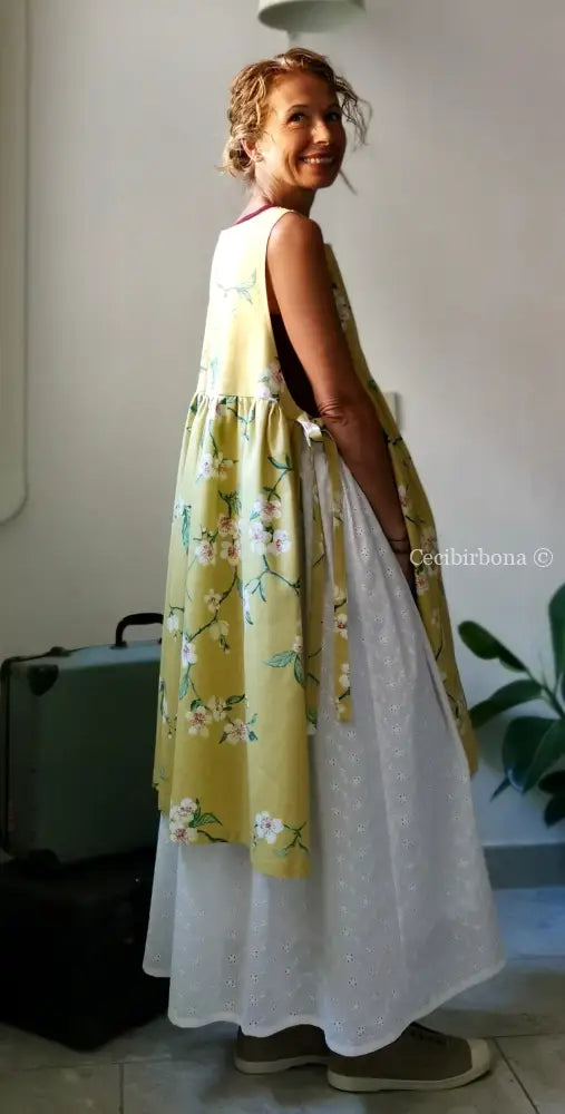 Riservato per Virna Grembiule con i fiori di ciliegio giapponese per donna - grembiule da cucina romantico grembiule