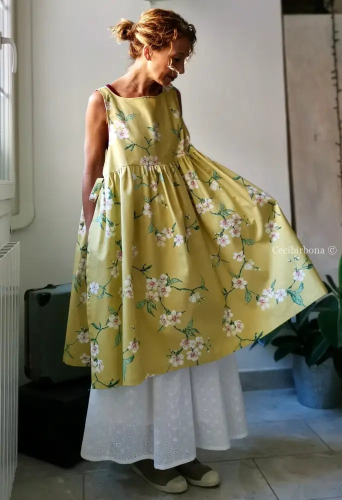 Riservato per Virna Grembiule con i fiori di ciliegio giapponese per donna - grembiule da cucina romantico grembiule