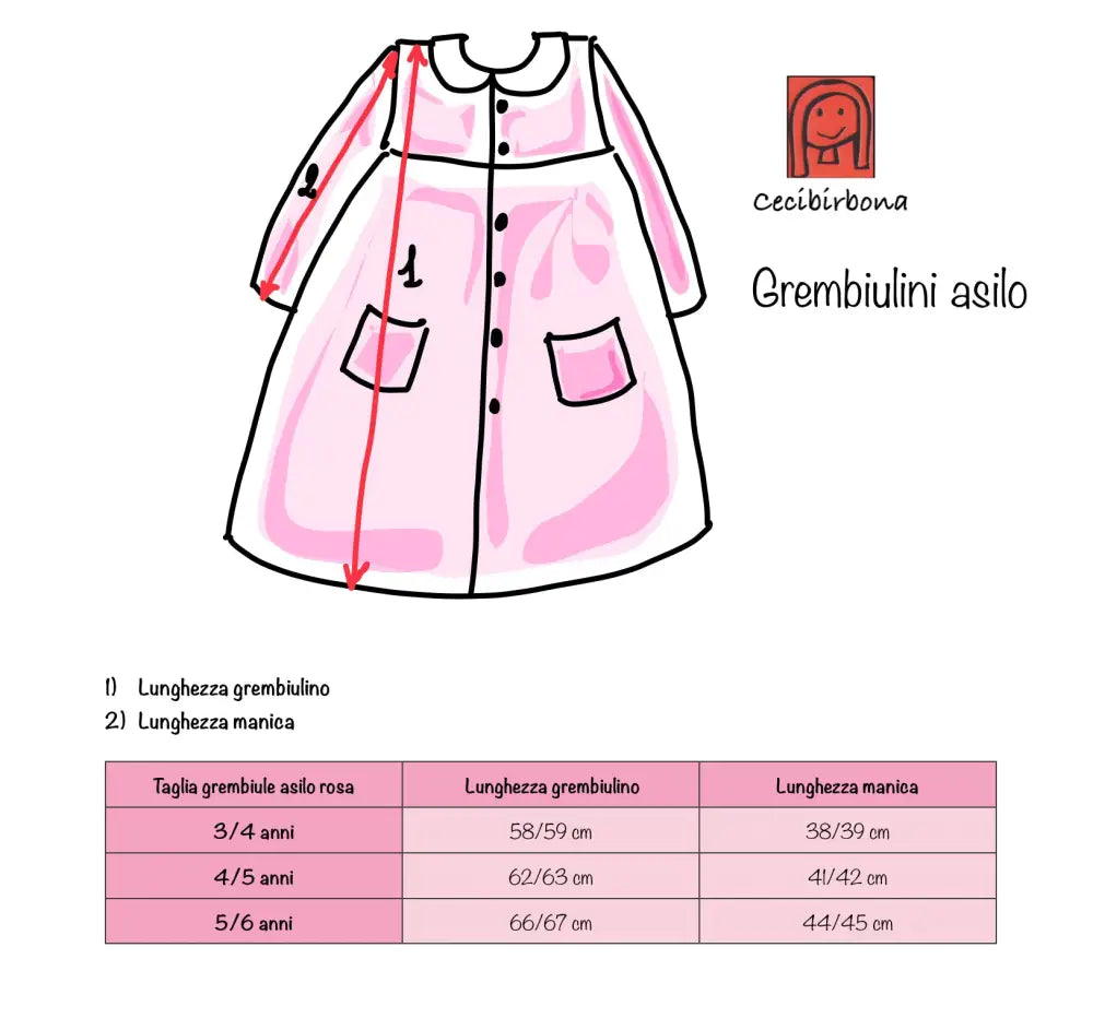 Riservato per Vittoria Grembiule bianco per bimba 5/6 anni grembiule scuola bimba