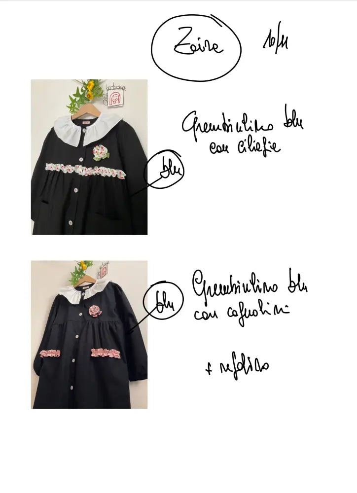 Riservato per Zaira e Gaia Il grembiulino blu per scuola primaria grembiule scuola bimba