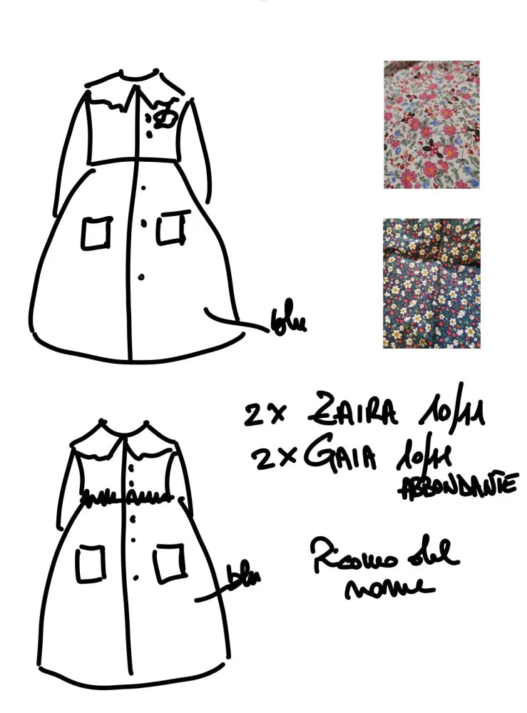 Riservato per Zaira e Gaia Il grembiulino blu per scuola primaria grembiule scuola bimba