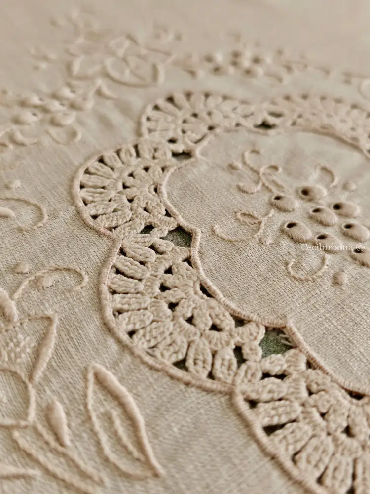 Telo da bagno ricamato Asciugamano vintage