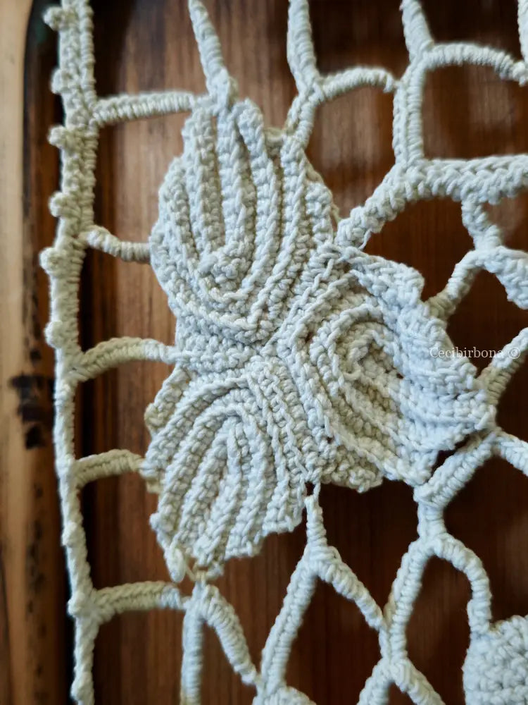 Tenda con balza con grappoli d’uva biancheria antica per la casa