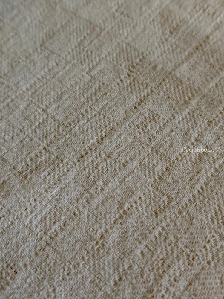 Tovaglia in canapa con monogramma ES Tovaglia vintage