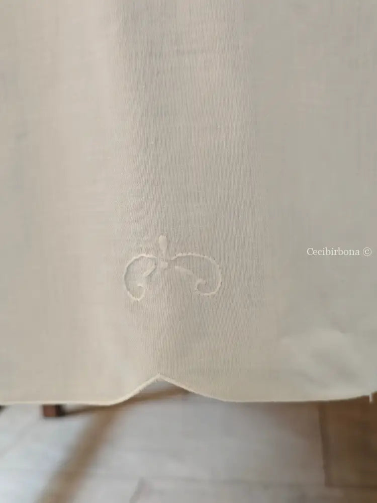 Tovaglia ricamata in cotone per 12 persone Tovaglia vintage ricamata da dodici