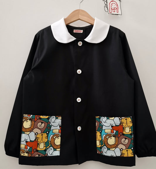 The black tunic for the elementary school for a boy