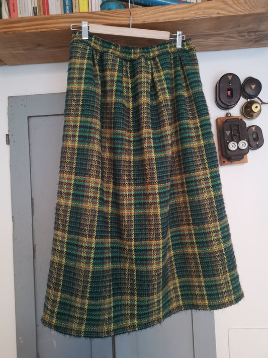 Riservata per Renata Gonna in lana tartan