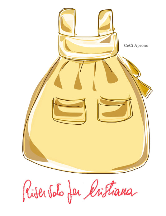 Reserved for Cristiana antique linen apron